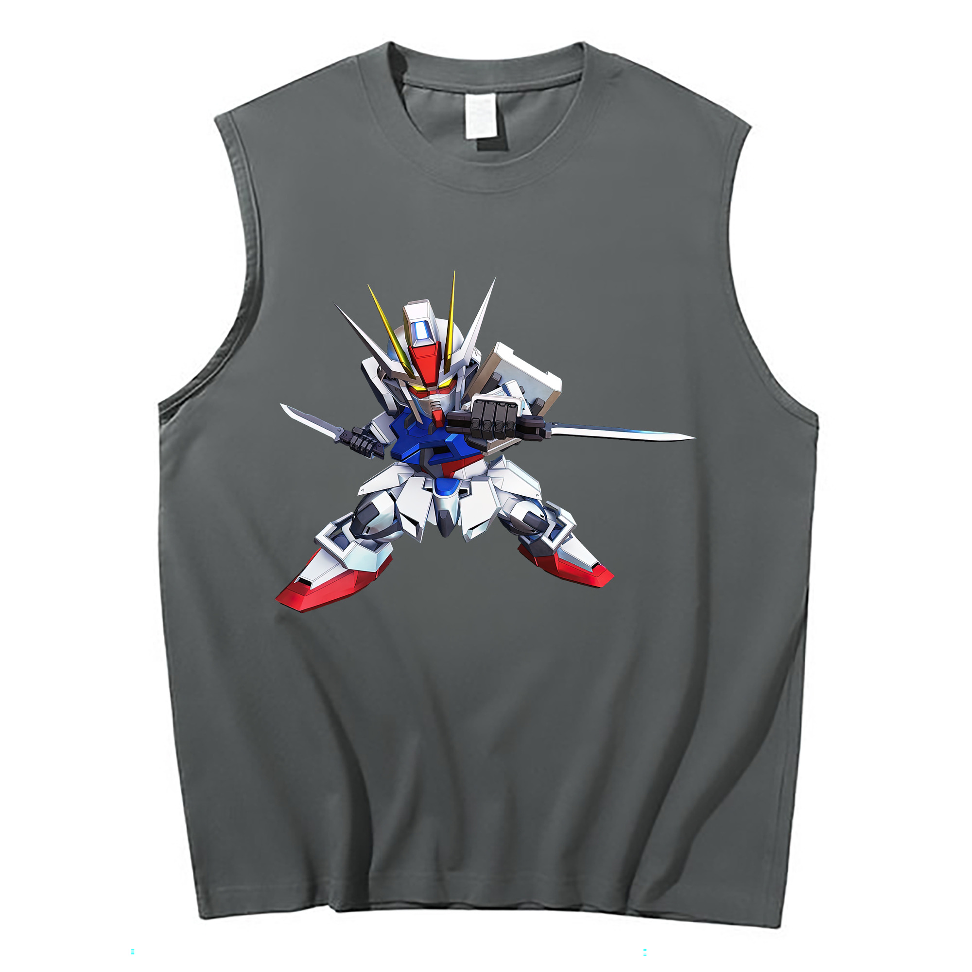 （画像用） 機動戦士ガンダム Mobile Suit Gundam コットン100％タンクトップ（フロントプリント）
